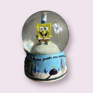 2003 Viacom Enesco SpongeBob Square Pants Glittery Snow Globe- Read Description